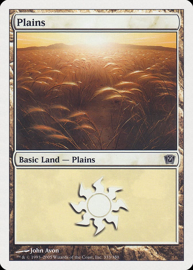 Plains (333) [Ninth Edition] Magic: The Gathering