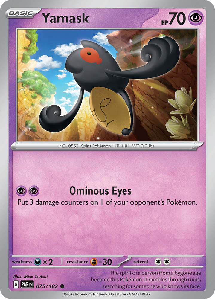 Yamask (075/182) [Scarlet & Violet: Paradox Rift] Pokémon