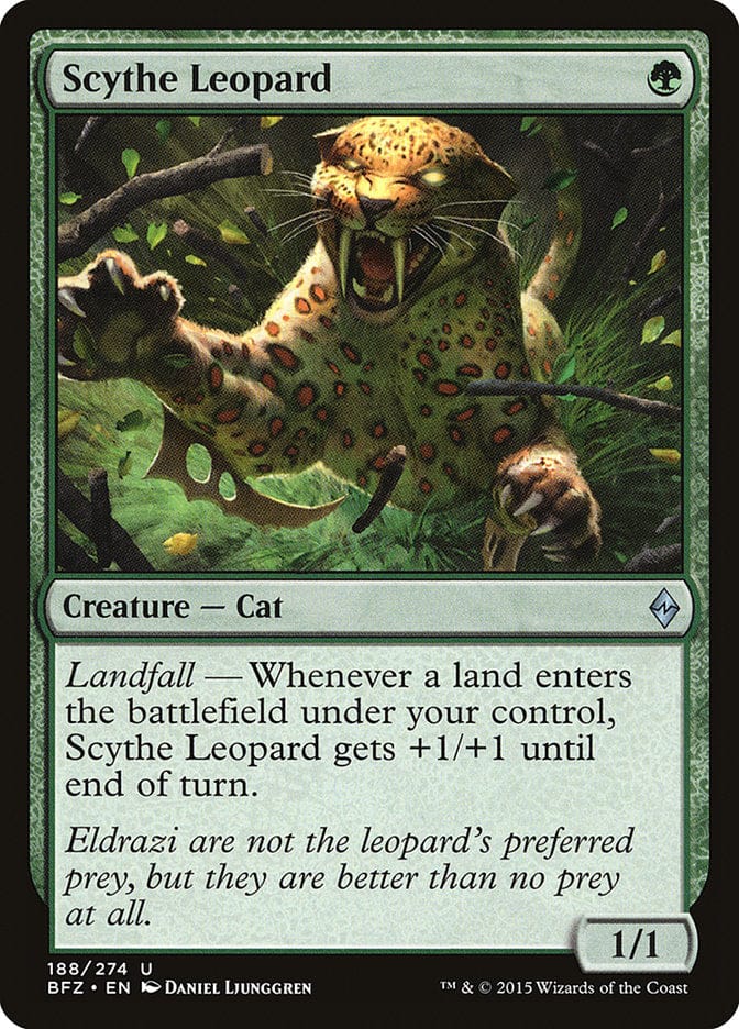 Scythe Leopard [Battle for Zendikar] Magic: The Gathering