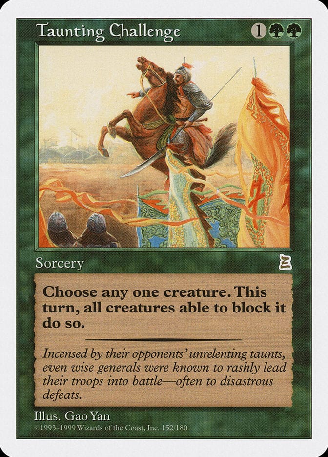 Taunting Challenge [Portal Three Kingdoms] Magic: The Gathering