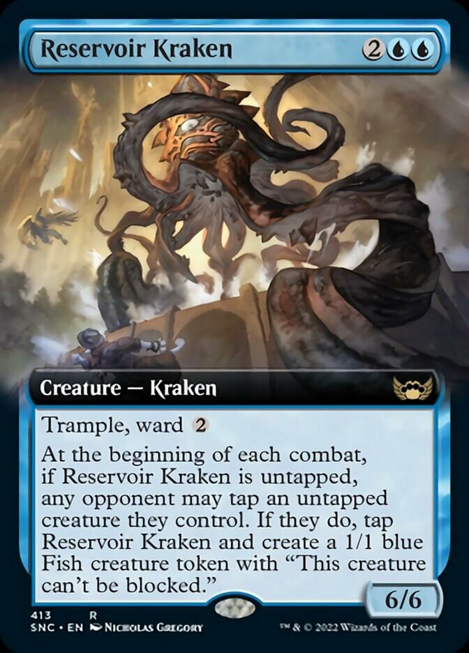 Reservoir Kraken (Extended Art) [Streets of New Capenna] Magic: The Gathering
