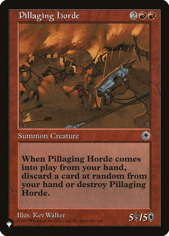 Pillaging Horde [The List] Magic: The Gathering
