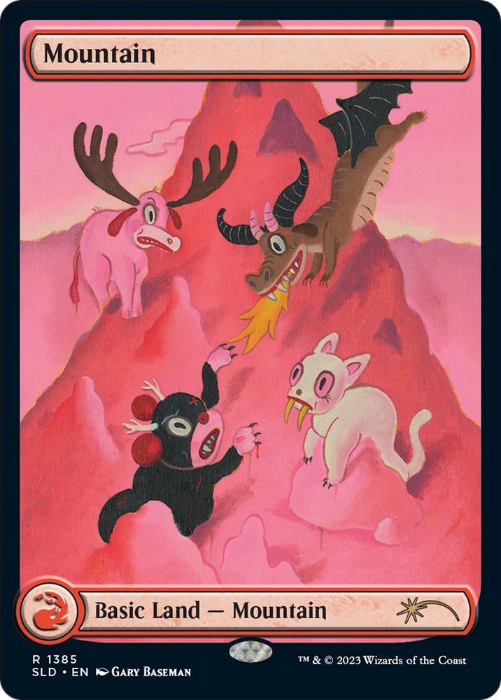 Mountain (1385) [Secret Lair Drop Series] Magic: The Gathering
