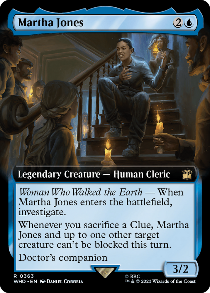 Martha Jones (Extended Art) [Doctor Who] Magic: The Gathering