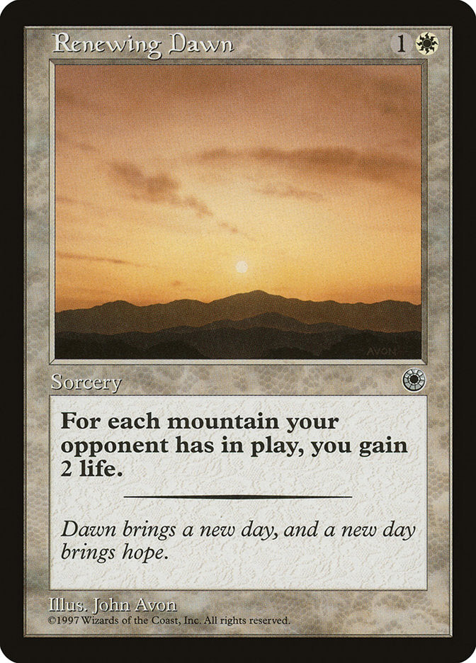 Renewing Dawn [Portal] Magic: The Gathering