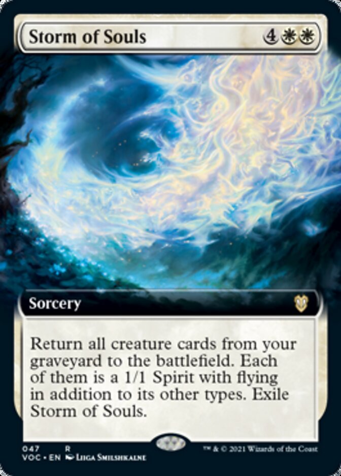 Storm of Souls (Extended Art) [Innistrad: Crimson Vow Commander] Magic: The Gathering