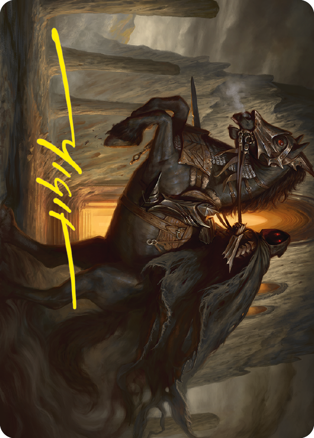 Nazgul Art Card (Gold-Stamped Signature) [The Lord of the Rings: Tales of Middle-earth Art Series] Magic: The Gathering