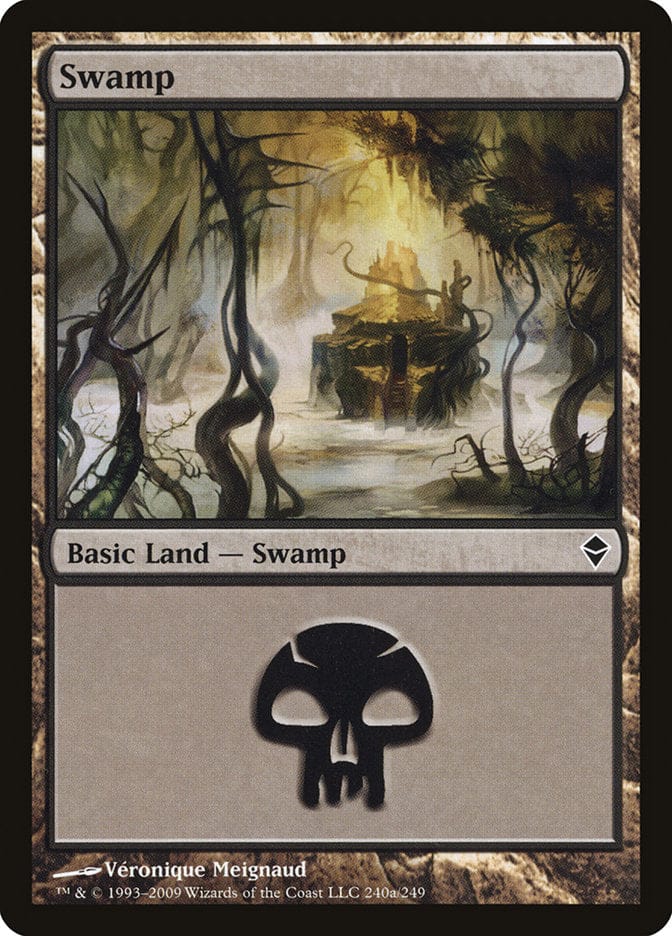 Swamp (240a) [Zendikar] Magic: The Gathering