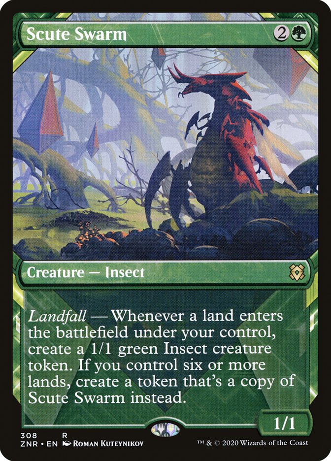 Scute Swarm (Showcase) [Zendikar Rising] Magic: The Gathering