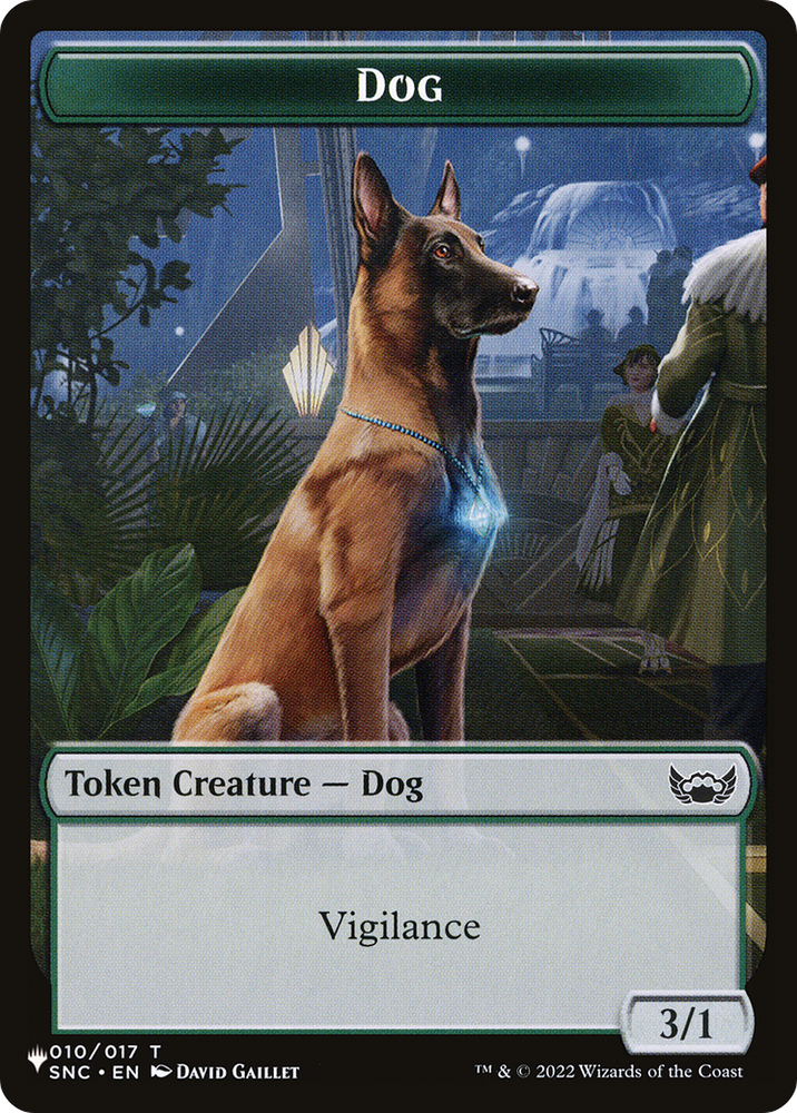 Shapeshifter // Dog Double-Sided Token [The List] Magic: The Gathering