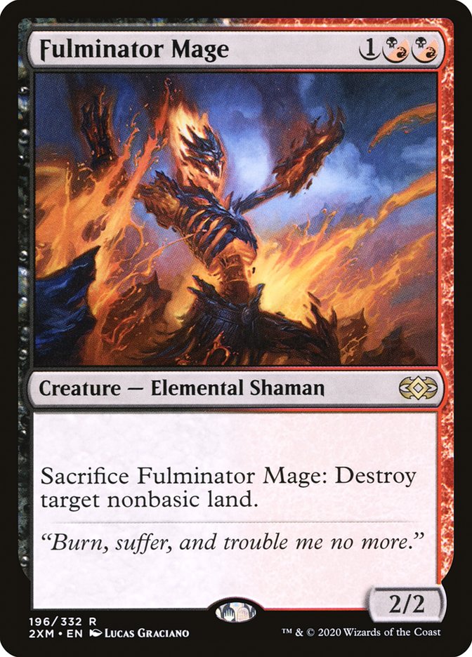 Fulminator Mage [Double Masters] Magic: The Gathering