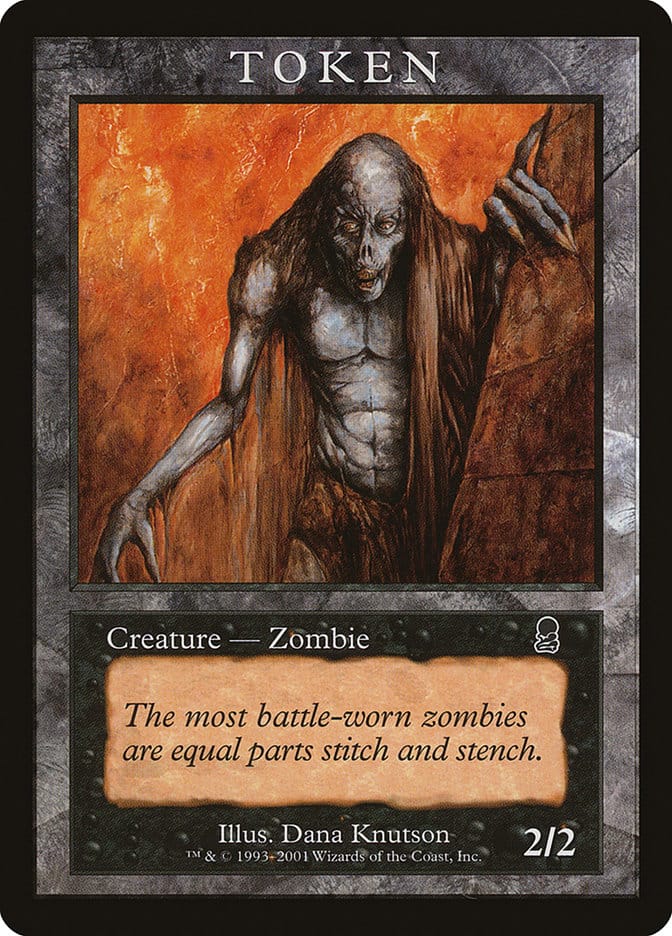 Zombie Token [Magic Player Rewards 2002] Magic: The Gathering