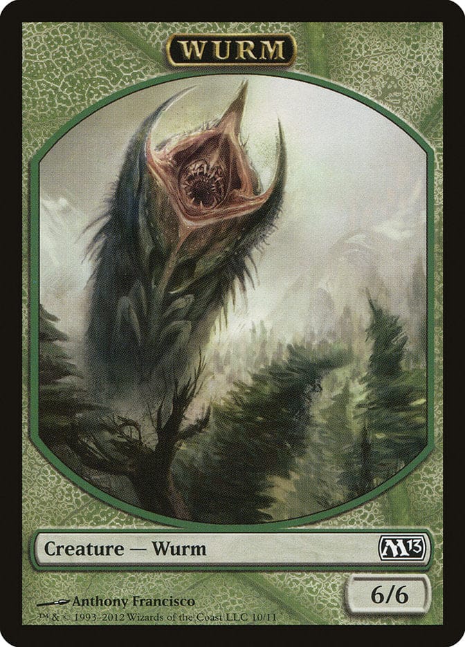 Wurm Token [Magic 2013 Tokens] Magic: The Gathering