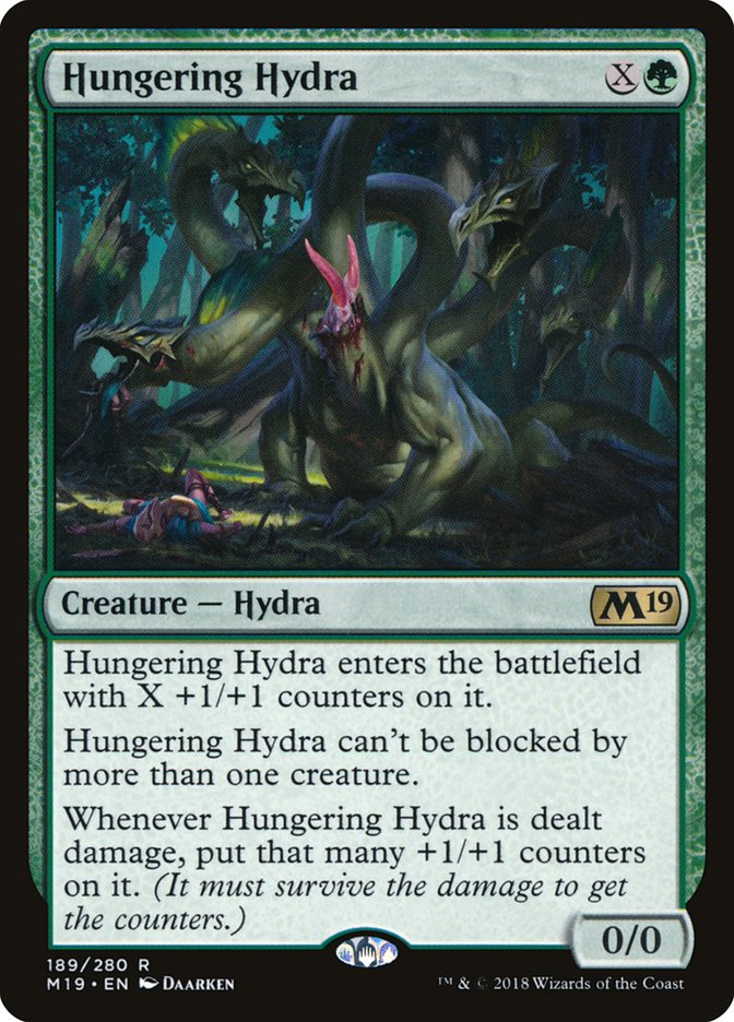 Hungering Hydra [Core Set 2019] Magic: The Gathering