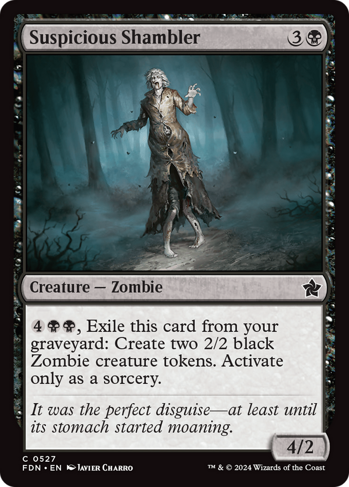 Suspicious Shambler [Foundations] Magic: The Gathering