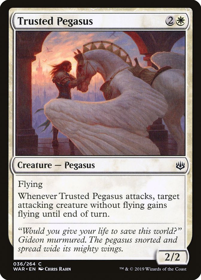 Trusted Pegasus [War of the Spark] Magic: The Gathering