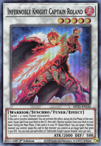 Infernoble Knight Captain Roland [MP21-EN126] Super Rare - Yugioh Cards For Your TCG Needs!