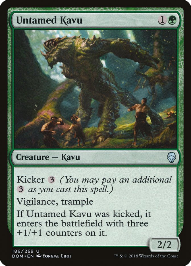 Untamed Kavu [Dominaria] Magic: The Gathering