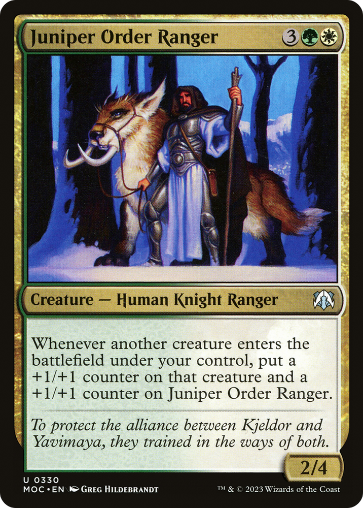 Juniper Order Ranger [March of the Machine Commander] Magic: The Gathering