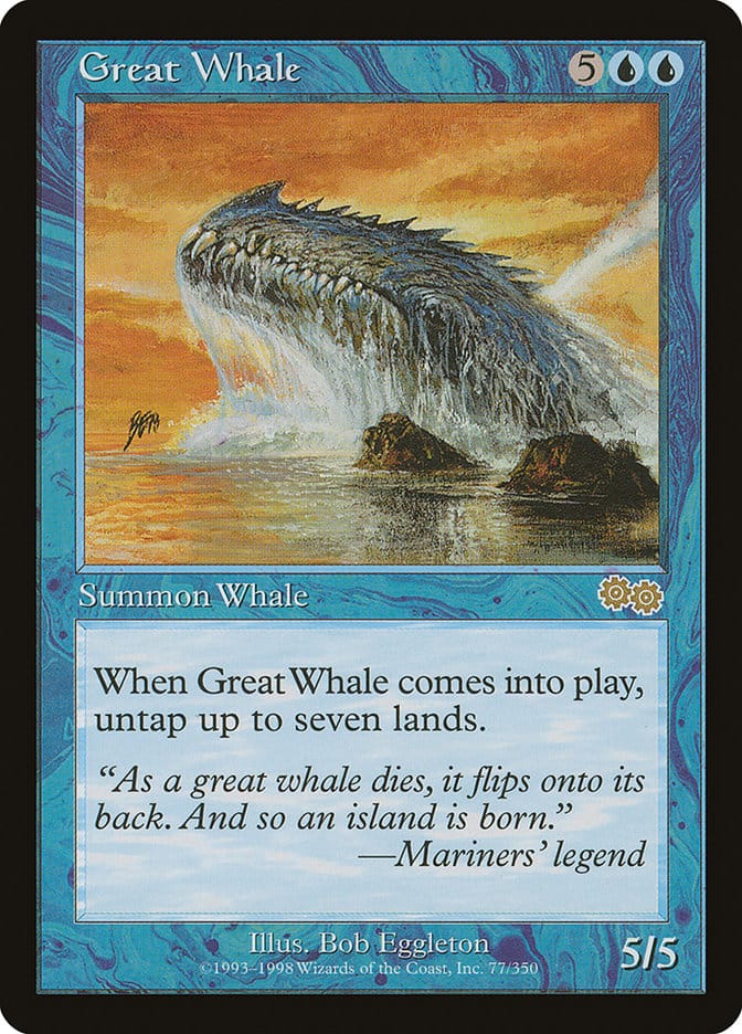 Great Whale [Urza's Saga] Magic: The Gathering