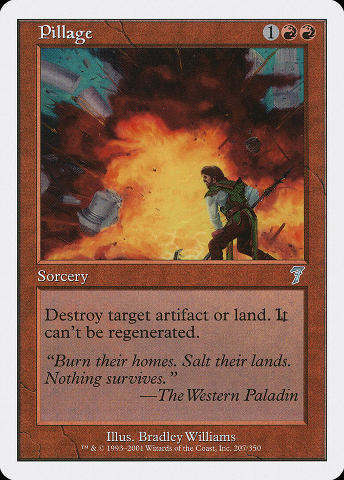 Pillage [Seventh Edition] Magic: The Gathering