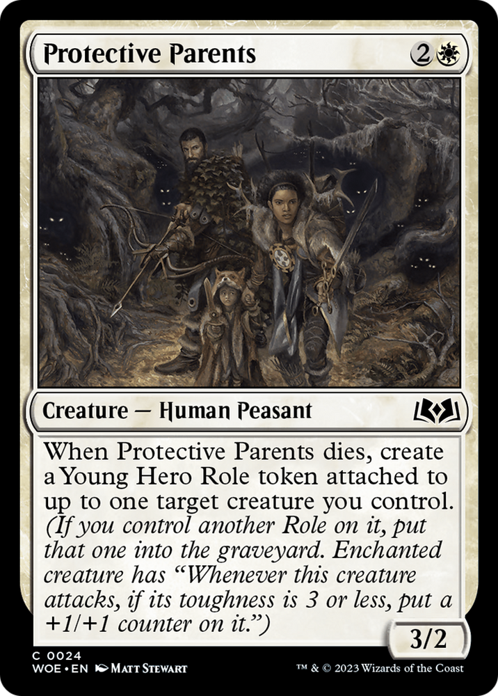 Protective Parents [Wilds of Eldraine] Magic: The Gathering