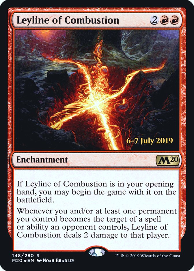 Leyline of Combustion [Core Set 2020 Prerelease Promos] Magic: The Gathering