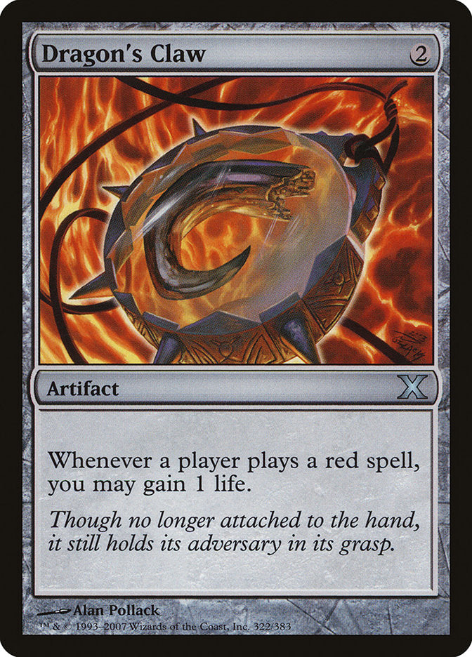 Dragon's Claw [Tenth Edition] Magic: The Gathering