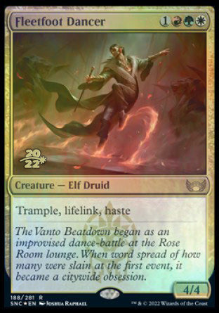 Fleetfoot Dancer [Streets of New Capenna Prerelease Promos] Magic: The Gathering