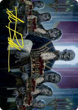 Dying to Serve Art Card (Gold-Stamped Signature) [Innistrad: Crimson Vow Art Series] Magic: The Gathering