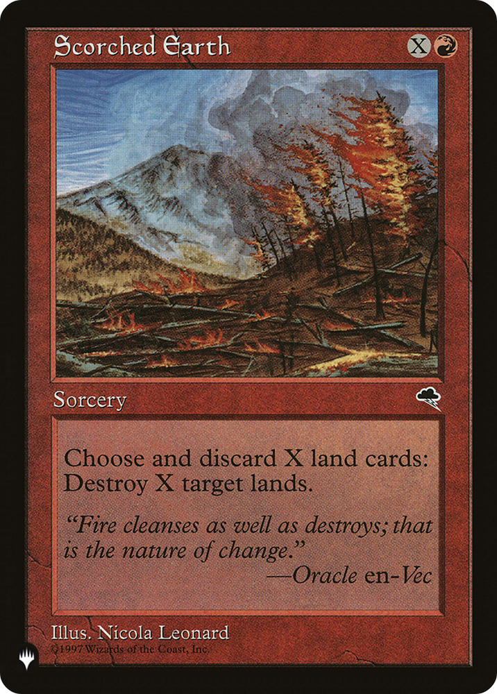 Scorched Earth [The List] Magic: The Gathering