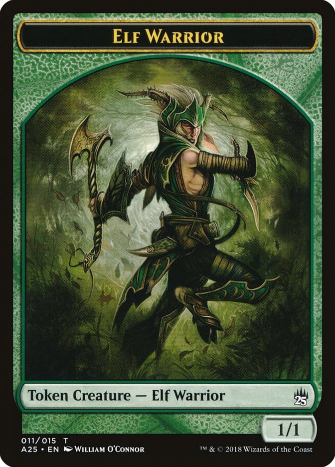 Elf Warrior Token [Masters 25 Tokens] Magic: The Gathering