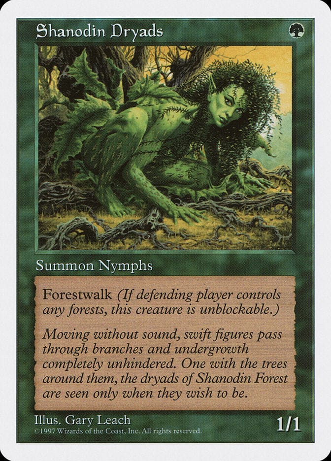 Shanodin Dryads [Fifth Edition] Magic: The Gathering