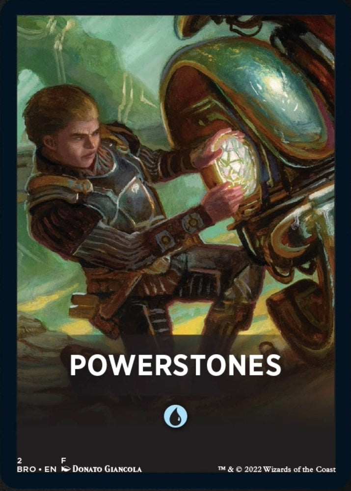 Powerstones Theme Card [The Brothers' War Tokens] Magic: The Gathering