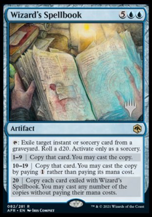 Wizard's Spellbook (Promo Pack) [Dungeons & Dragons: Adventures in the Forgotten Realms Promos] Magic: The Gathering