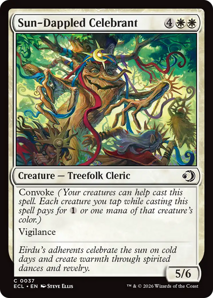 Sun-Dappled Celebrant [Lorwyn Eclipsed] Magic: The Gathering