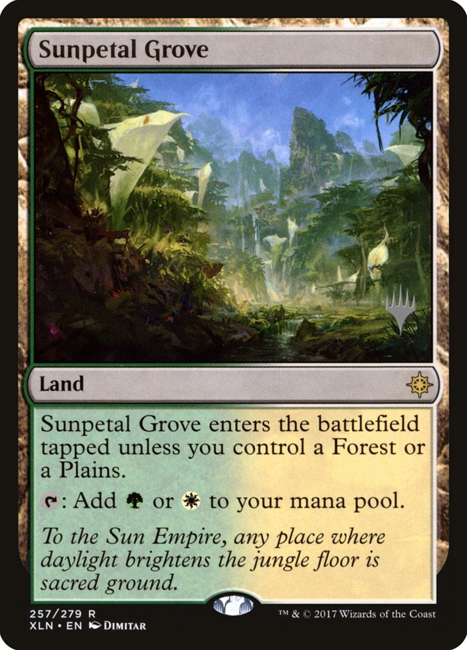 Sunpetal Grove (Promo Pack) [Ixalan Promos] Magic: The Gathering