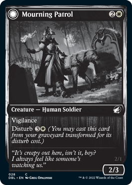 Mourning Patrol // Morning Apparition [Innistrad: Double Feature] Magic: The Gathering