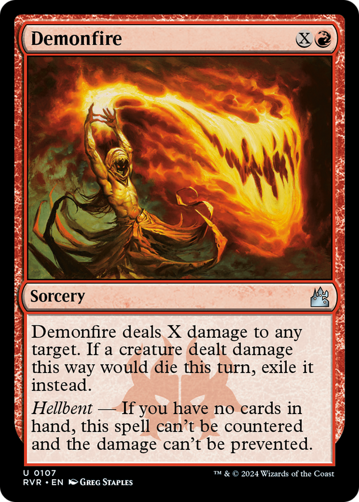 Demonfire [Ravnica Remastered] Magic: The Gathering