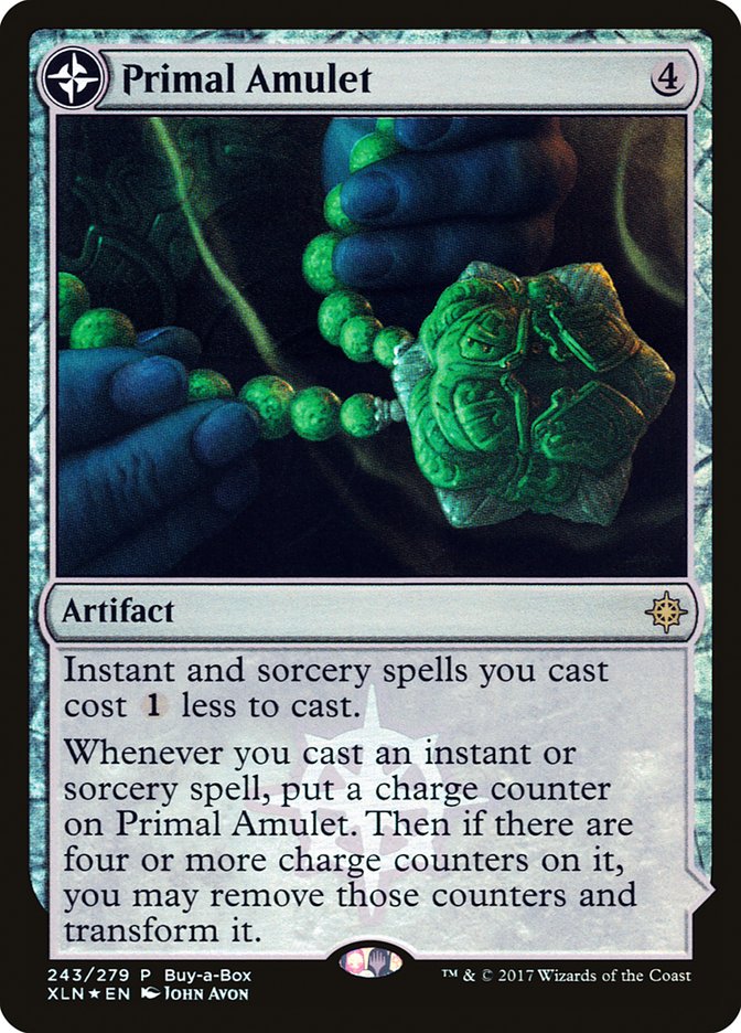 Primal Amulet // Primal Wellspring (Buy-A-Box) [Ixalan Treasure Chest] Magic: The Gathering