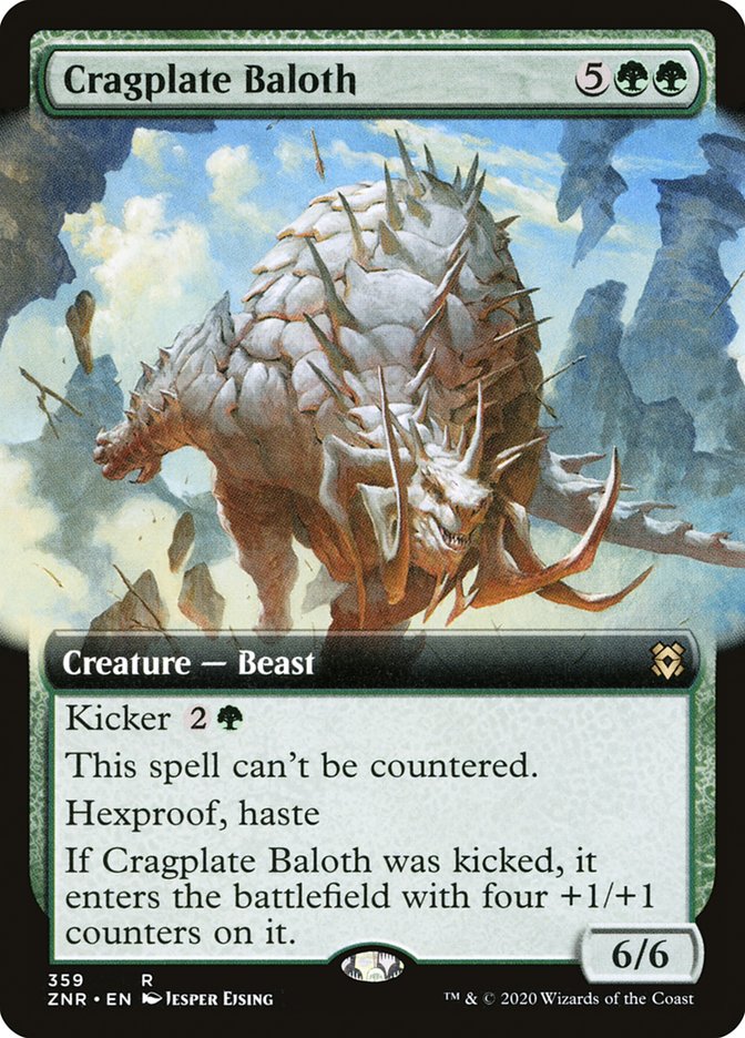 Cragplate Baloth (Extended Art) [Zendikar Rising] Magic: The Gathering