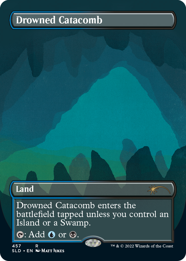 Drowned Catacomb (Borderless) [Secret Lair Drop Series] Magic: The Gathering