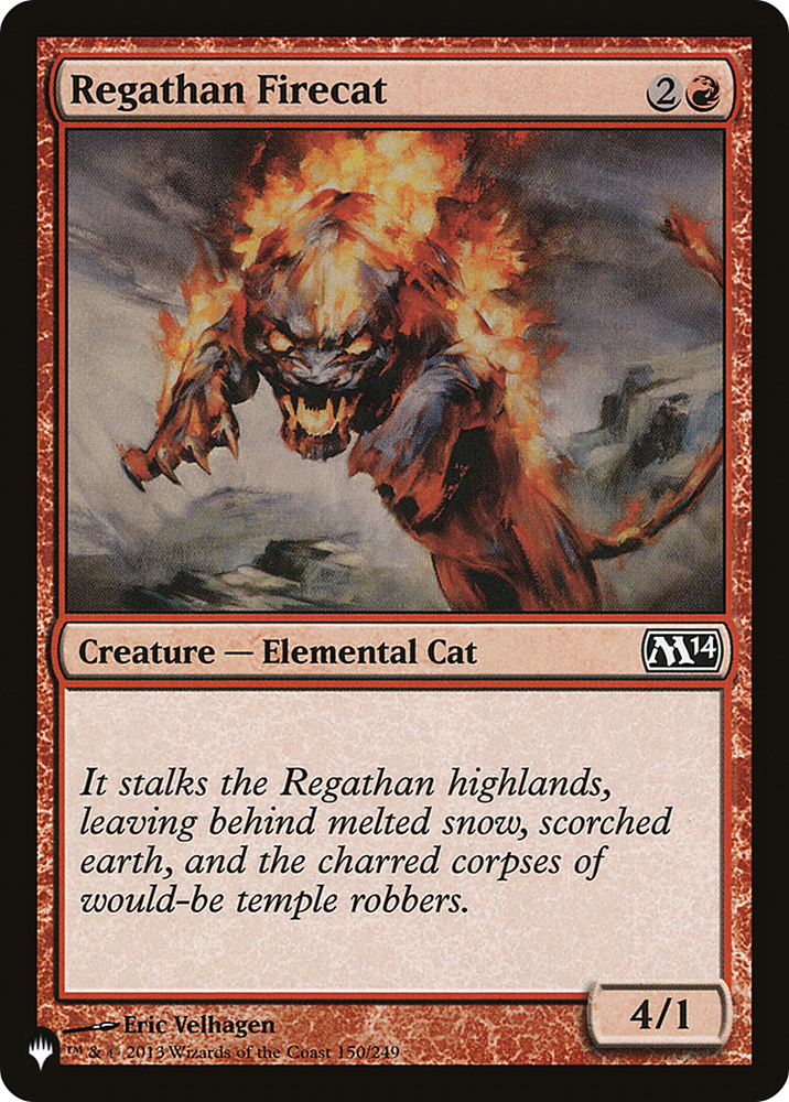 Regathan Firecat [The List] Magic: The Gathering
