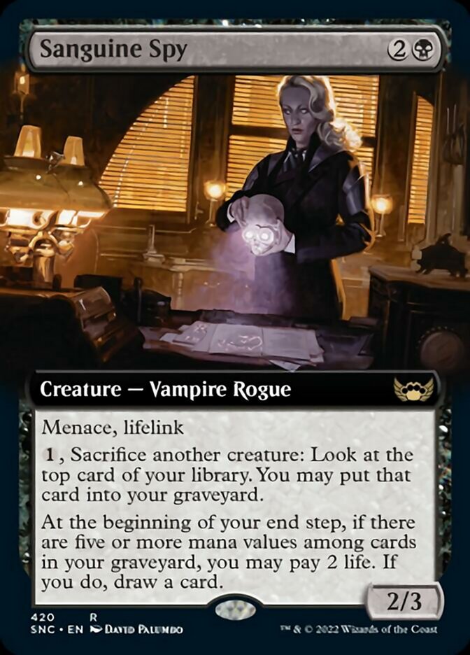 Sanguine Spy (Extended Art) [Streets of New Capenna] Magic: The Gathering