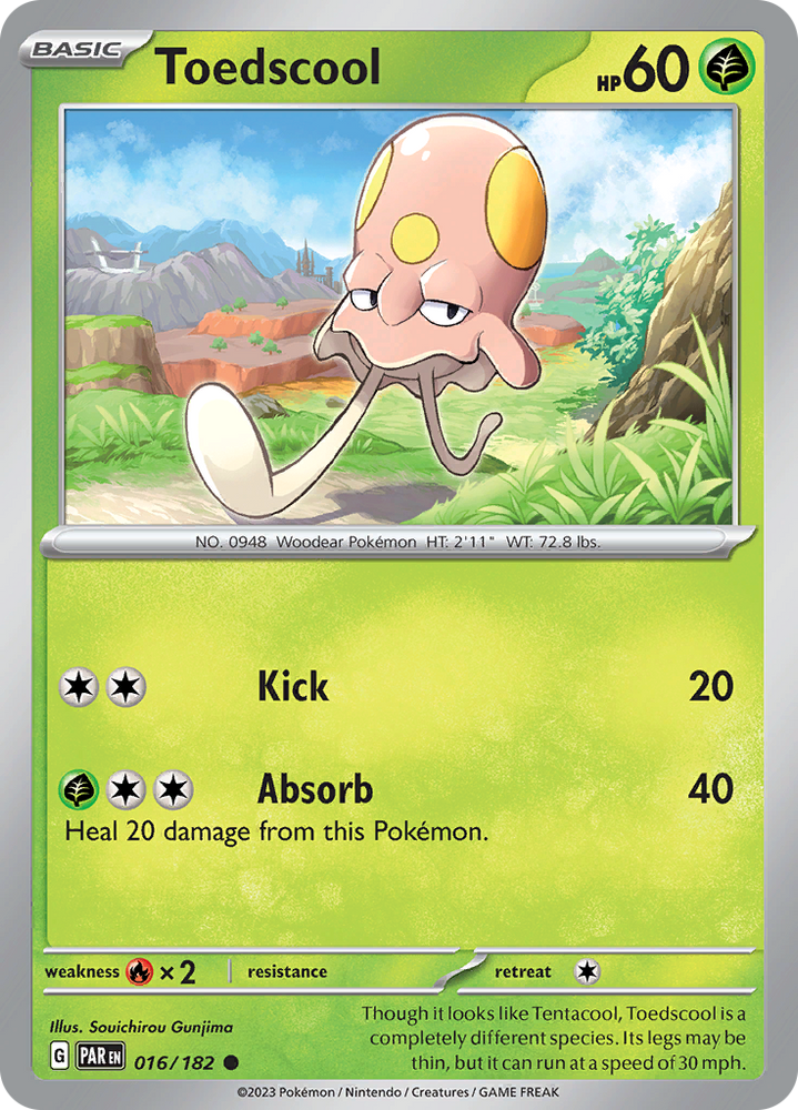 Toedscool (016/182) [Scarlet & Violet: Paradox Rift] Pokémon