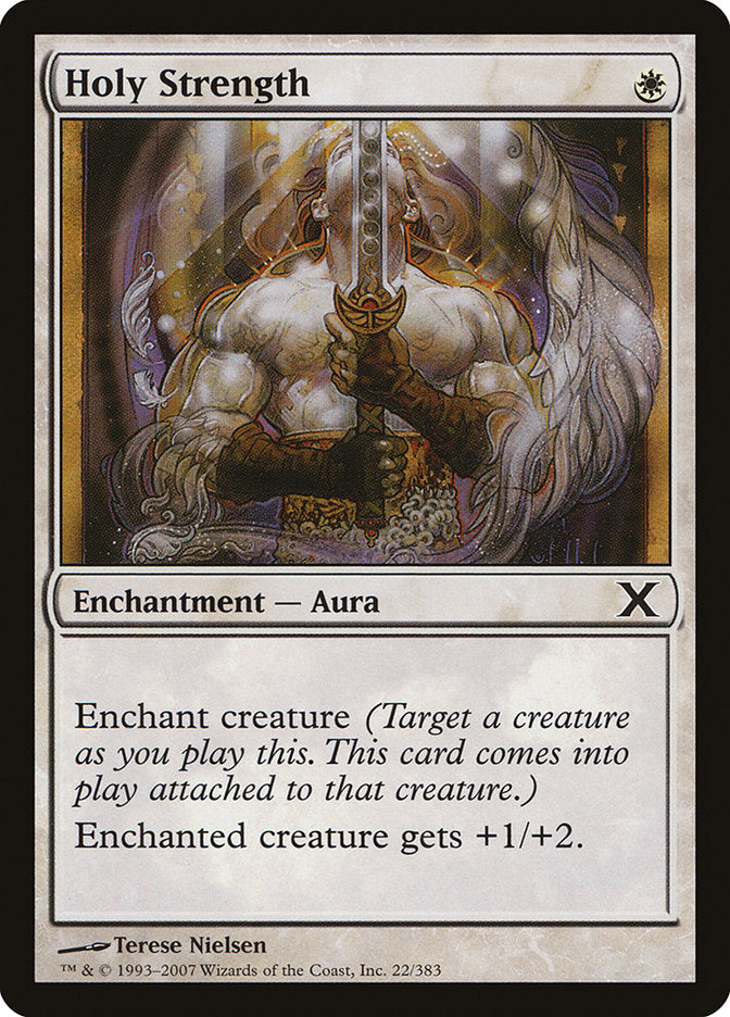 Holy Strength [Tenth Edition] Magic: The Gathering