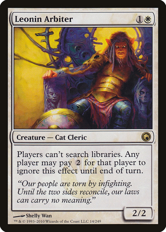 Leonin Arbiter [Scars of Mirrodin] Magic: The Gathering