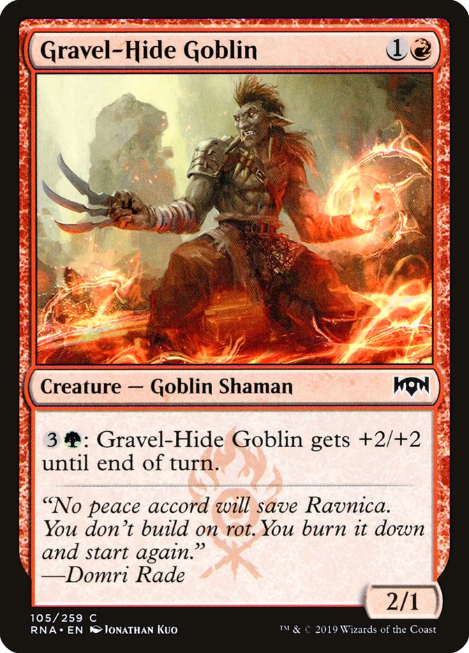 Gravel-Hide Goblin [Ravnica Allegiance] Magic: The Gathering