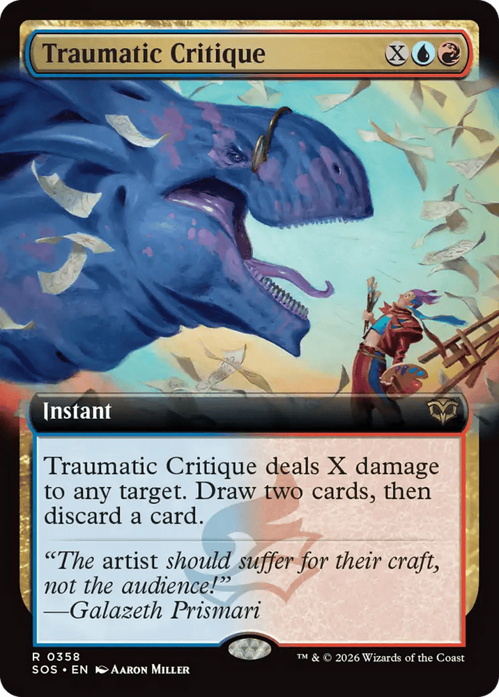 Traumatic Critique (Extended Art) [Secrets of Strixhaven]