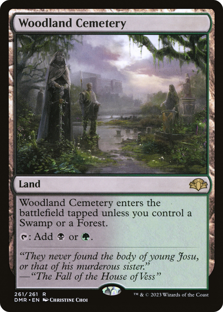 Woodland Cemetery [Dominaria Remastered] Magic: The Gathering